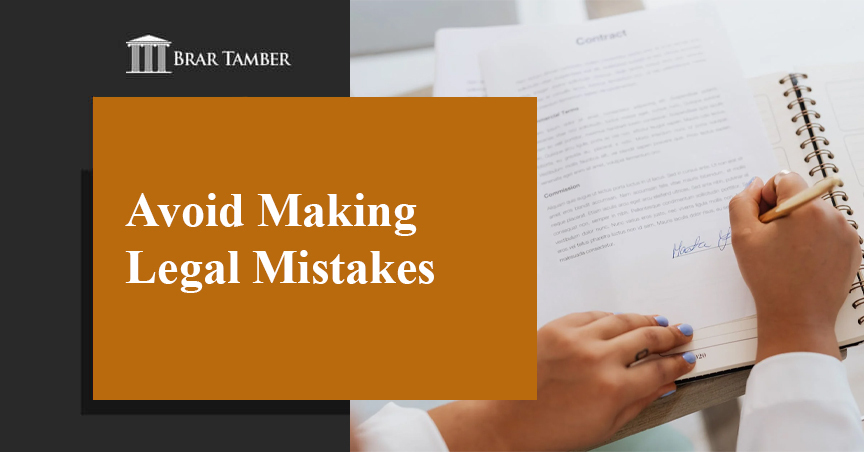 Avoid Making Legal Mistakes