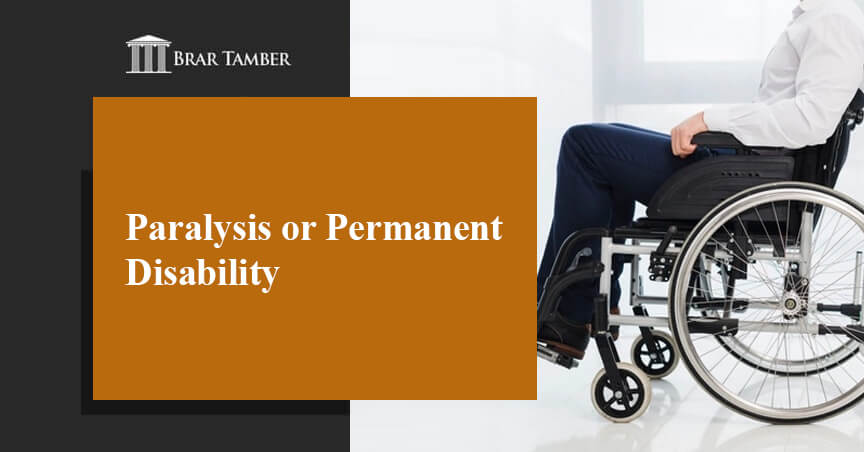 Paralysis or Permanent Disability